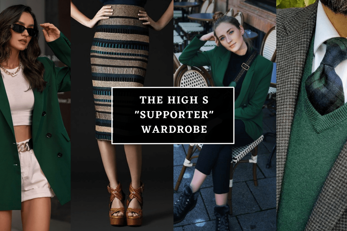 A High S inspired green wardrobe